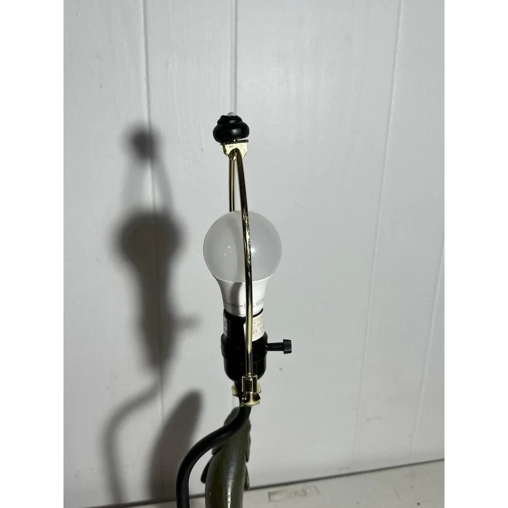 Vintage Fishing Fish Table Lamp Resin Trout Bass Cabin Lodge Decor 21